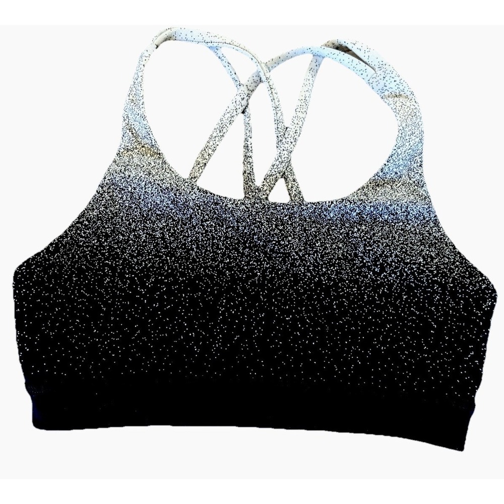Lululemon Energy Bra | Ombre Speckle Ombre Speckle Black White | 4